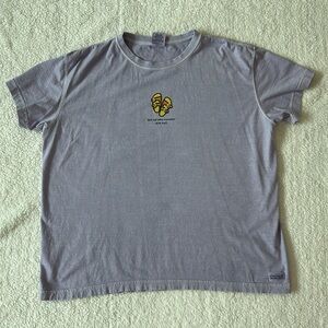 Life Is Good XL Purple Tee Shirt - Birkenstock “Not all who wander are lost.”